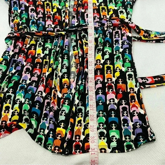 Alice + Olivia “Willa Rainbow Stace Robe Kimono Size Xs Multicolor - Picture 7 of 10
